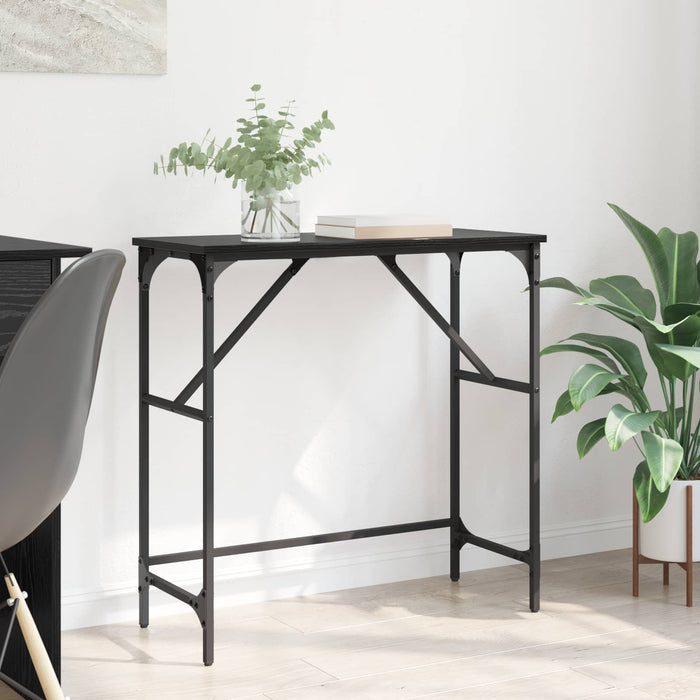 Masă de consolă Stejar Negru 75 x 32 x 75 cm Lemn compozit - WALTI WALTI