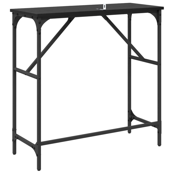Masă de consolă Stejar Negru 75 x 32 x 75 cm Lemn compozit - WALTI WALTI