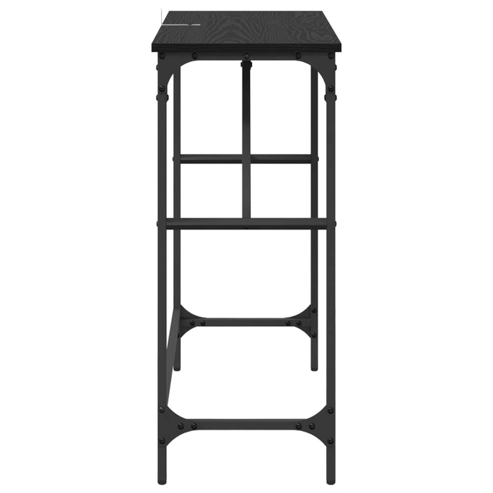 Masă de consolă Stejar Negru 75 x 32 x 75 cm Lemn compozit - WALTI WALTI
