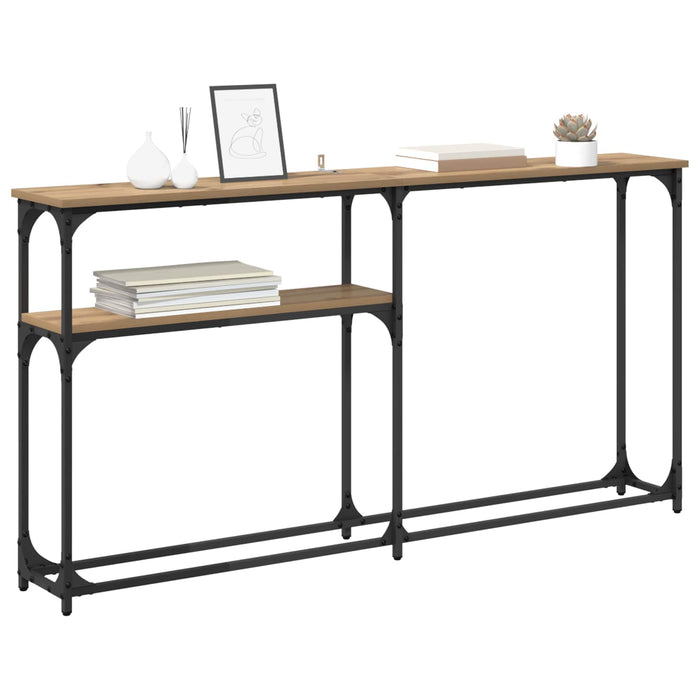 MasaConsole Stejar Artizanal 145 x 22,5 x 75 cm Lemn compozit - WALTI WALTI