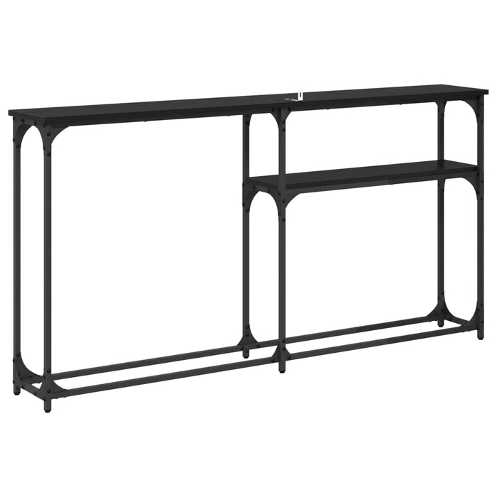 MasaConsole Stejar Negru 146 x 22.5 x 75 cm Lemn compozit - WALTI WALTI