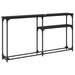 MasaConsole Stejar Negru 146 x 22.5 x 75 cm Lemn compozit - WALTI WALTI