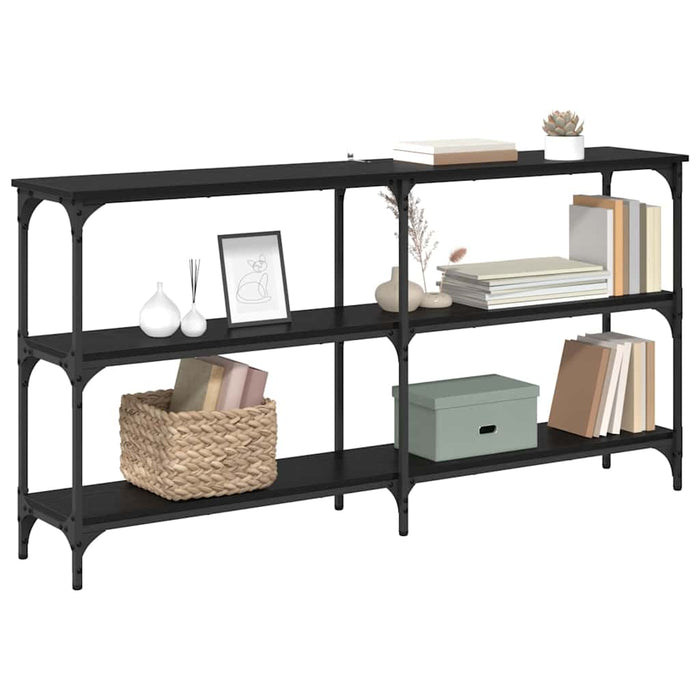 Masă de consolă Stejar Negru 150 x 29 x 75 cm WALTI