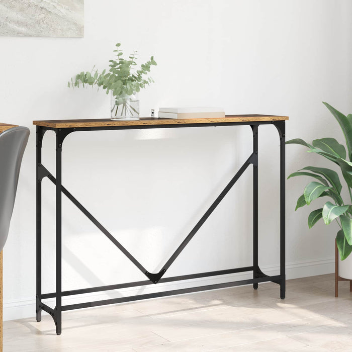 Masă de consolă Lemn Vechi 102 x 23 x 75 cm Lemn compozit - WALTI WALTI
