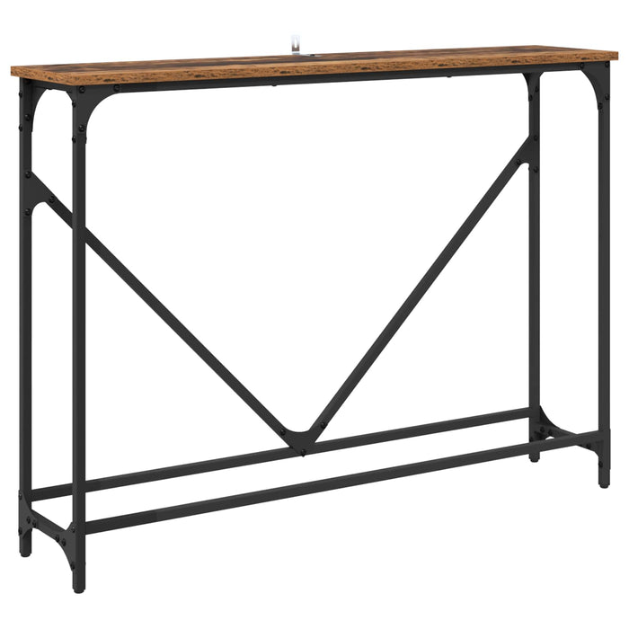 Masă de consolă Lemn Vechi 102 x 23 x 75 cm Lemn compozit - WALTI WALTI