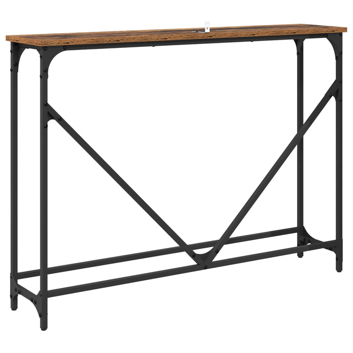 Masă de consolă Lemn Vechi 102 x 23 x 75 cm Lemn compozit - WALTI WALTI