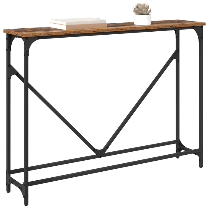 Masă de consolă Lemn Vechi 102 x 23 x 75 cm Lemn compozit - WALTI WALTI