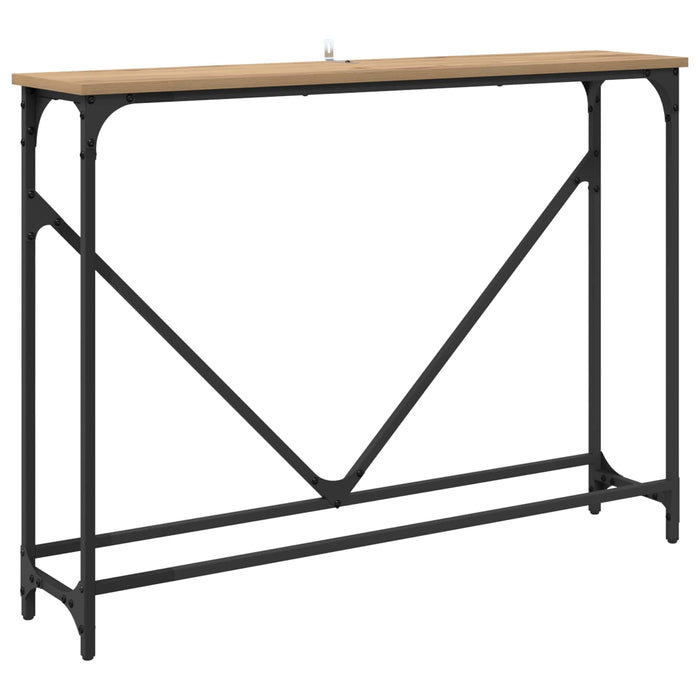 Masă de consolă Stejar Artizanal 102 x 23 x 75 cm Lemn compozit - WALTI WALTI