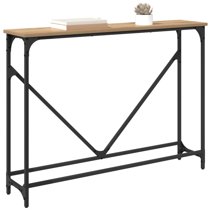 Masă de consolă Stejar Artizanal 102 x 23 x 75 cm Lemn compozit - WALTI WALTI
