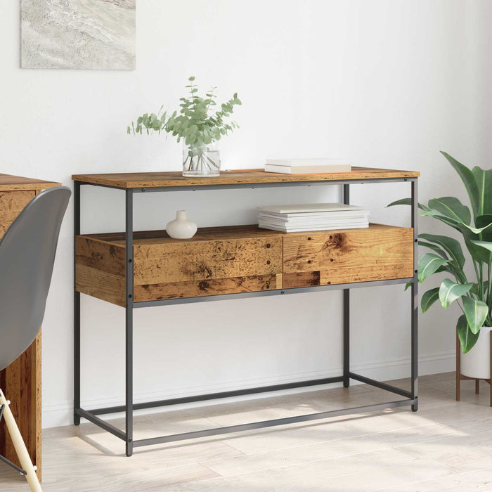 Masă de consolă Lemn Vechi 100 x 40 x 75 cm Lemn compozit - WALTI WALTI