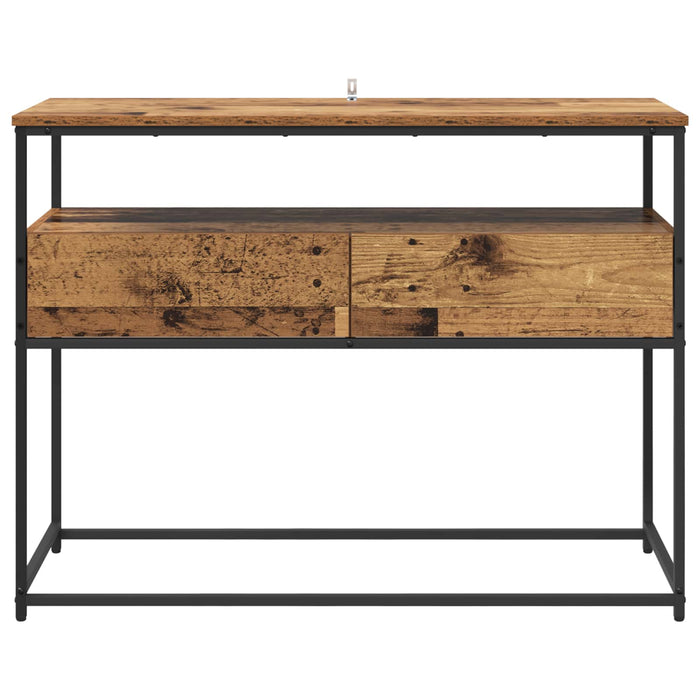 Masă de consolă Lemn Vechi 100 x 40 x 75 cm Lemn compozit - WALTI WALTI