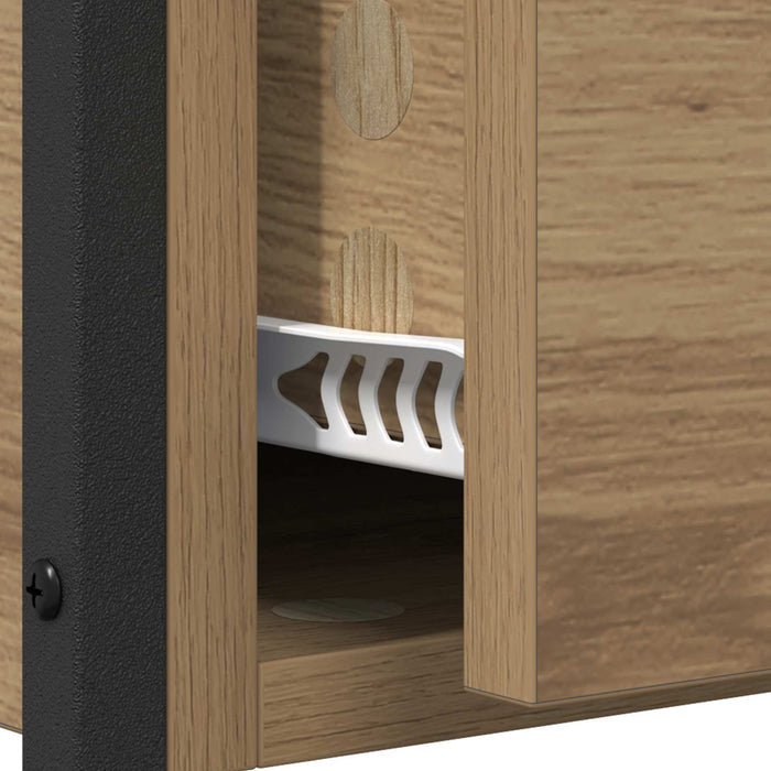 Masă de consolă Stejar Artizanal 100 x 40 x 75 cm Lemn compozit WALTI