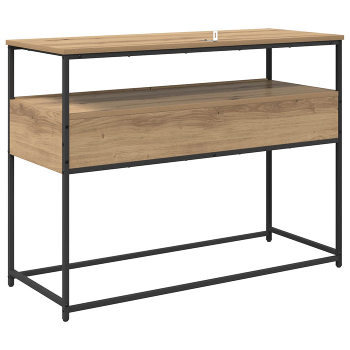 Masă de consolă Stejar Artizanal 100 x 40 x 75 cm Lemn compozit WALTI