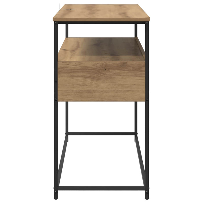 Masă de consolă Stejar Artizanal 100 x 40 x 75 cm Lemn compozit WALTI