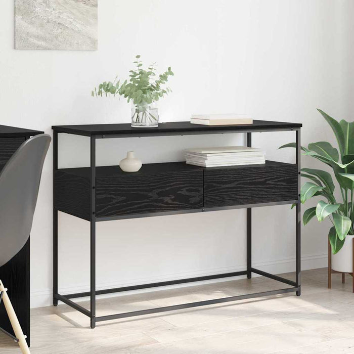 Masă de consolă Stejar Negru 100 x 40 x 75 cm Lemn compozit - WALTI WALTI