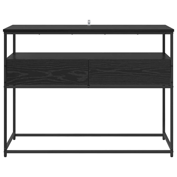 Masă de consolă Stejar Negru 100 x 40 x 75 cm Lemn compozit - WALTI WALTI