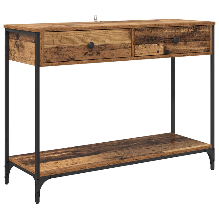 Masă de consolă Lemn Vechi 100 x 34,5 x 75 cm Lemn compozit WALTI