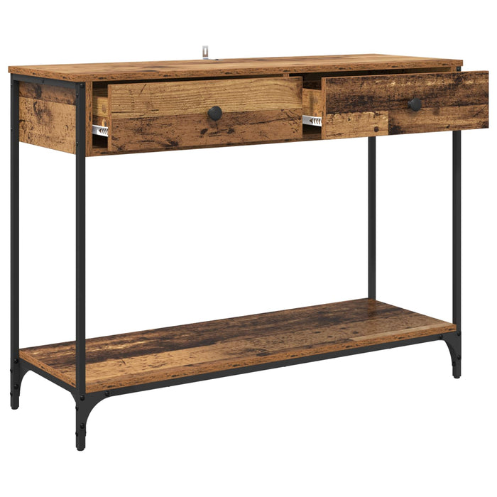 Masă de consolă Lemn Vechi 100 x 34,5 x 75 cm Lemn compozit WALTI