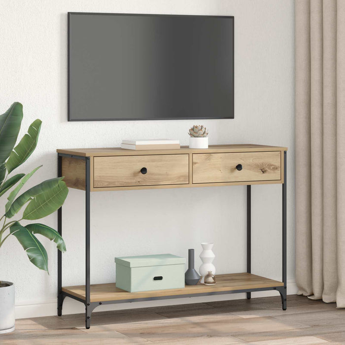 Masă de consolă Stejar Artizanal 100 x 34,5 x 75 cm WALTI