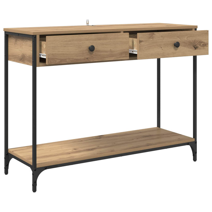 Masă de consolă Stejar Artizanal 100 x 34,5 x 75 cm WALTI