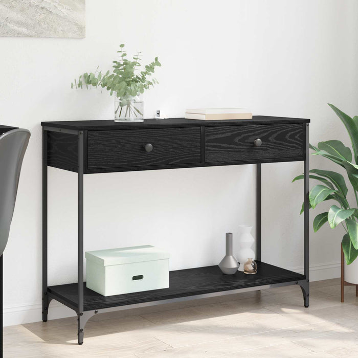 Masă de consolă Stejar Negru 100 x 34,5 x 75 cm Lemn compozit WALTI