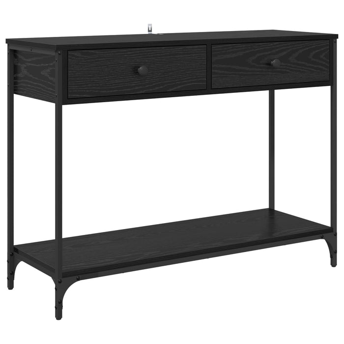 Masă de consolă Stejar Negru 100 x 34,5 x 75 cm Lemn compozit WALTI