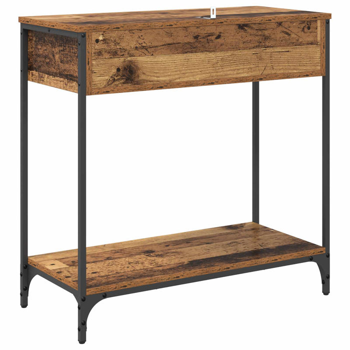 Masă de consolă Lemn Vechi 75 x 34,5 x 75 cm Lemn compozit WALTI