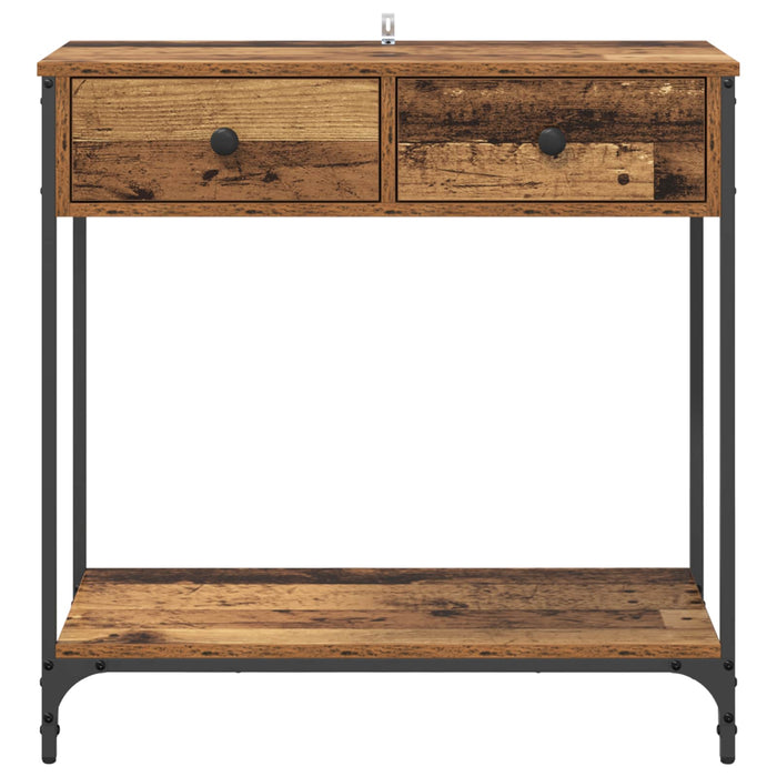 Masă de consolă Lemn Vechi 75 x 34,5 x 75 cm Lemn compozit WALTI