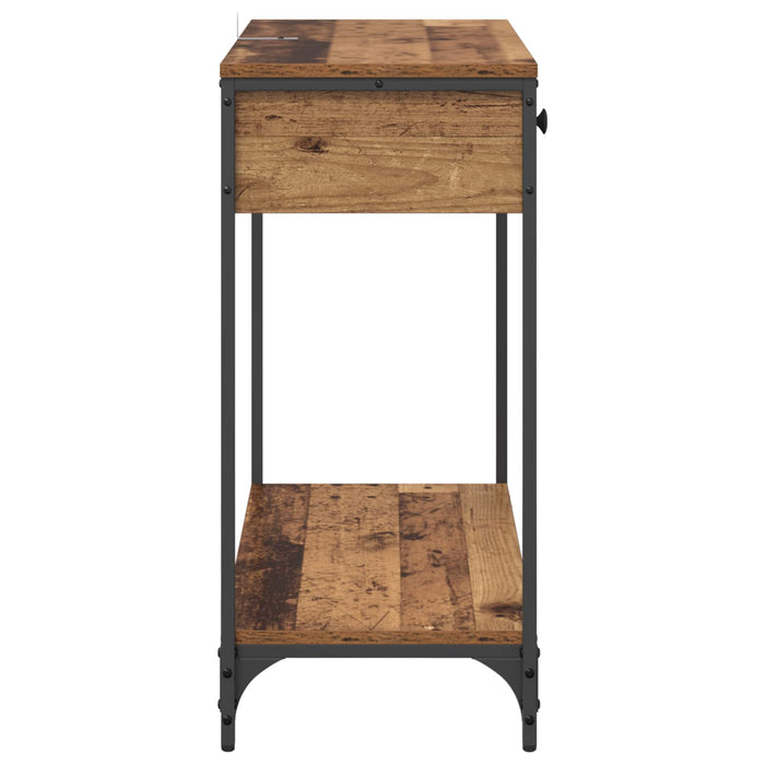 Masă de consolă Lemn Vechi 75 x 34,5 x 75 cm Lemn compozit WALTI