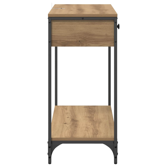 Masă de consolă Stejar Artizanal 75 x 34,5 x 75 cm WALTI