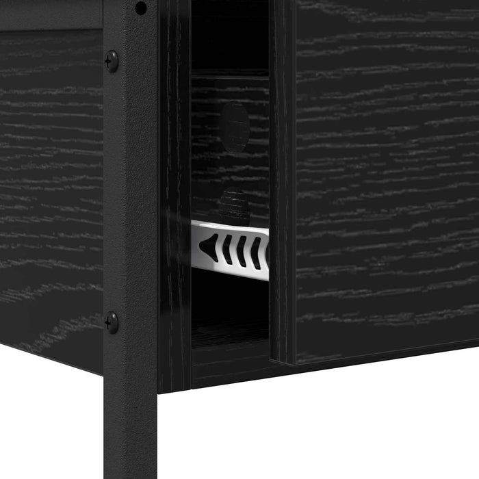Masă de consolă Stejar Negru 75 x 34,5 x 75 cm Lemn compozit WALTI
