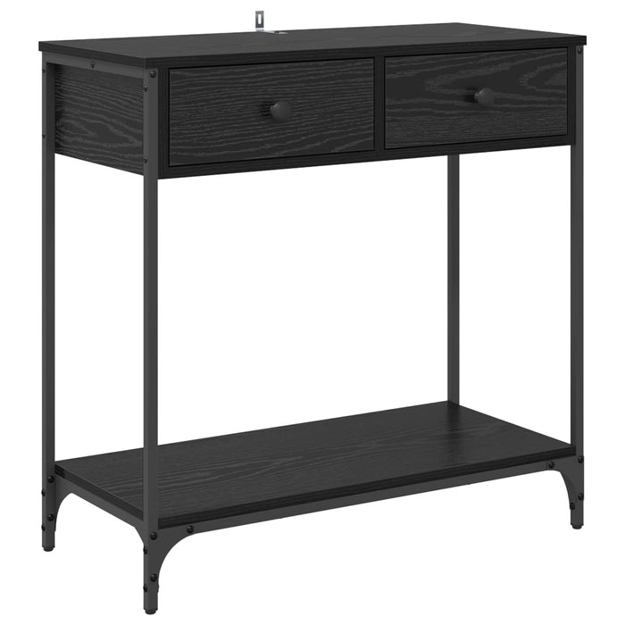Masă de consolă Stejar Negru 75 x 34,5 x 75 cm Lemn compozit WALTI