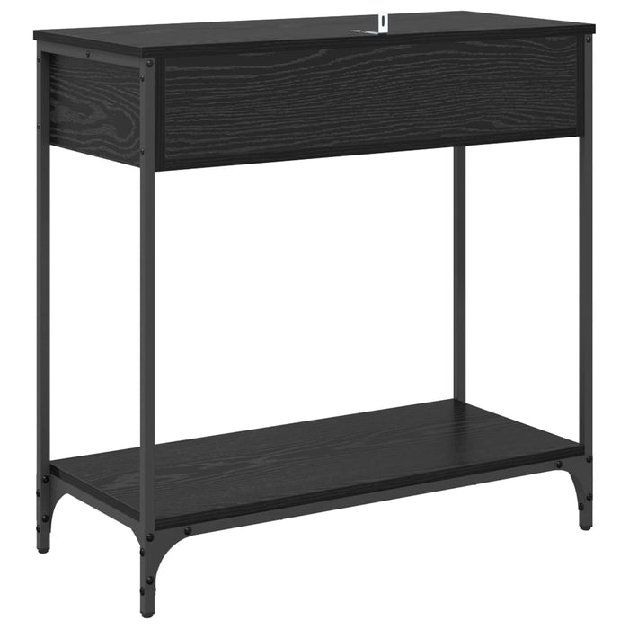 Masă de consolă Stejar Negru 75 x 34,5 x 75 cm Lemn compozit WALTI