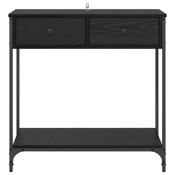 Masă de consolă Stejar Negru 75 x 34,5 x 75 cm Lemn compozit WALTI