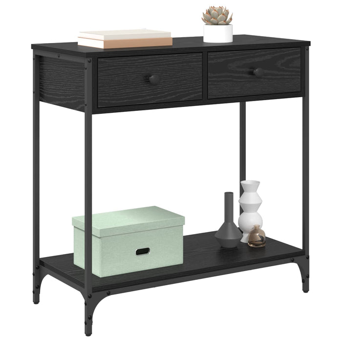 Masă de consolă Stejar Negru 75 x 34,5 x 75 cm Lemn compozit WALTI