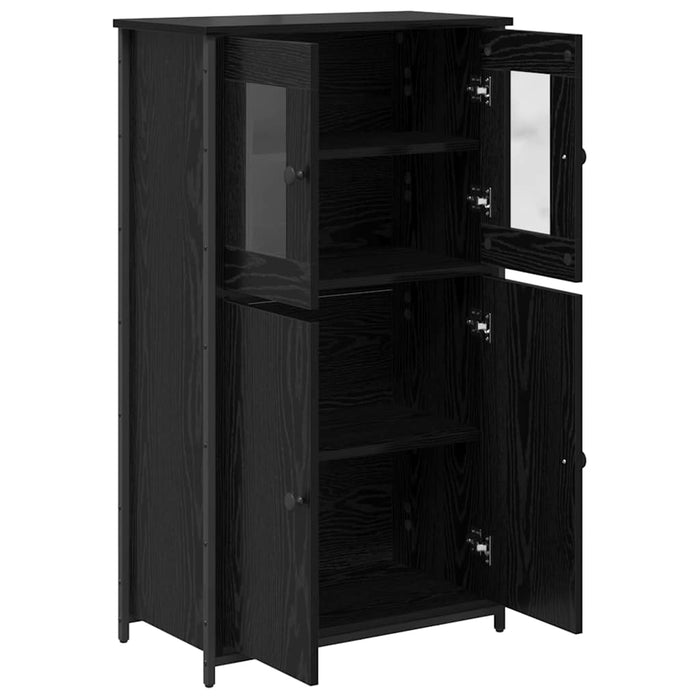 Bufet Stejar Negru 62 x 32 x 106,5 cm Lemn compozit - WALTI WALTI