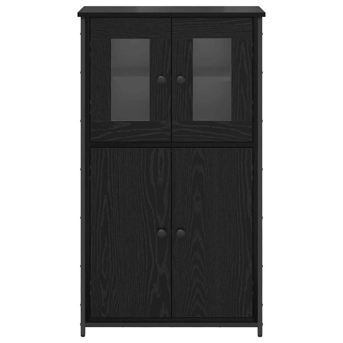 Bufet Stejar Negru 62 x 32 x 106,5 cm Lemn compozit - WALTI WALTI