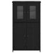 Bufet Stejar Negru 62 x 32 x 106,5 cm Lemn compozit - WALTI WALTI