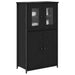 Bufet Stejar Negru 62 x 32 x 106,5 cm Lemn compozit - WALTI WALTI