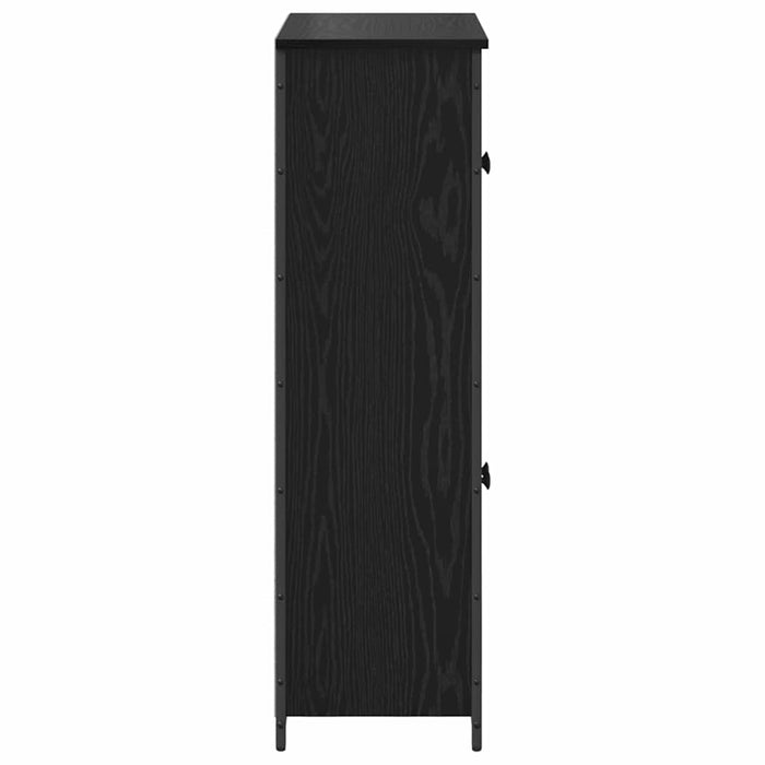 Bufet Stejar Negru 62 x 32 x 106,5 cm Lemn compozit - WALTI WALTI