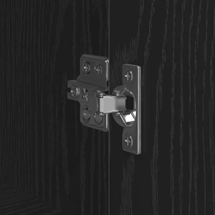 Bufet Stejar Negru 62 x 36 x 121,5 cm Lemn compozit - WALTI WALTI