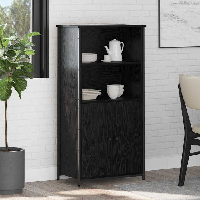 Bufet Stejar Negru 62 x 36 x 121,5 cm Lemn compozit - WALTI WALTI