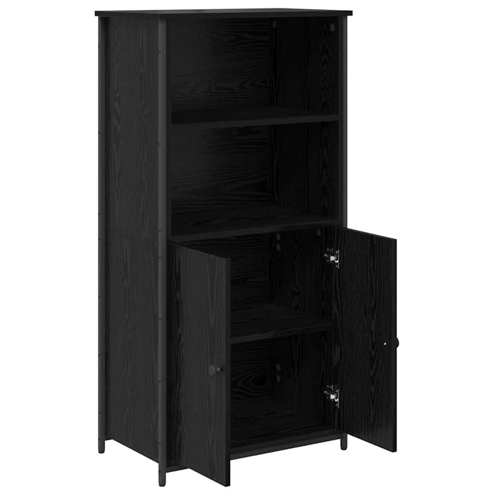 Bufet Stejar Negru 62 x 36 x 121,5 cm Lemn compozit - WALTI WALTI