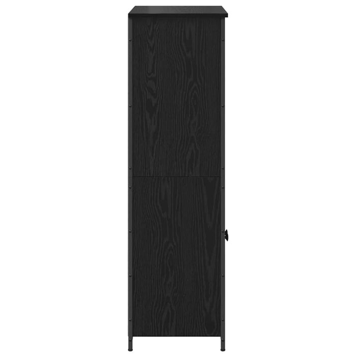 Bufet Stejar Negru 62 x 36 x 121,5 cm Lemn compozit - WALTI WALTI
