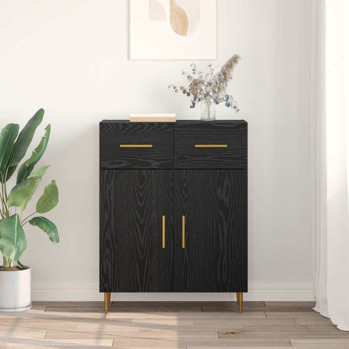 Bufet cu sertar Stejar Negru 69,5 x 34 x 90 cm Lemn compozit - WALTI WALTI