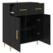 Bufet cu sertar Stejar Negru 69,5 x 34 x 90 cm Lemn compozit - WALTI WALTI