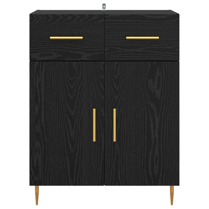 Bufet cu sertar Stejar Negru 69,5 x 34 x 90 cm Lemn compozit - WALTI WALTI