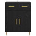 Bufet cu sertar Stejar Negru 69,5 x 34 x 90 cm Lemn compozit - WALTI WALTI
