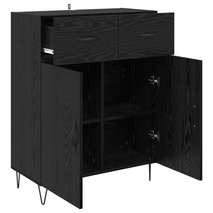 Bufet cu sertar Stejar Negru 69,5 x 34 x 90 cm Lemn compozit - WALTI WALTI