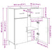 Bufet cu sertar Lemn vechi 69,5 x 34 x 90 cm Lemn compozit - WALTI WALTI
